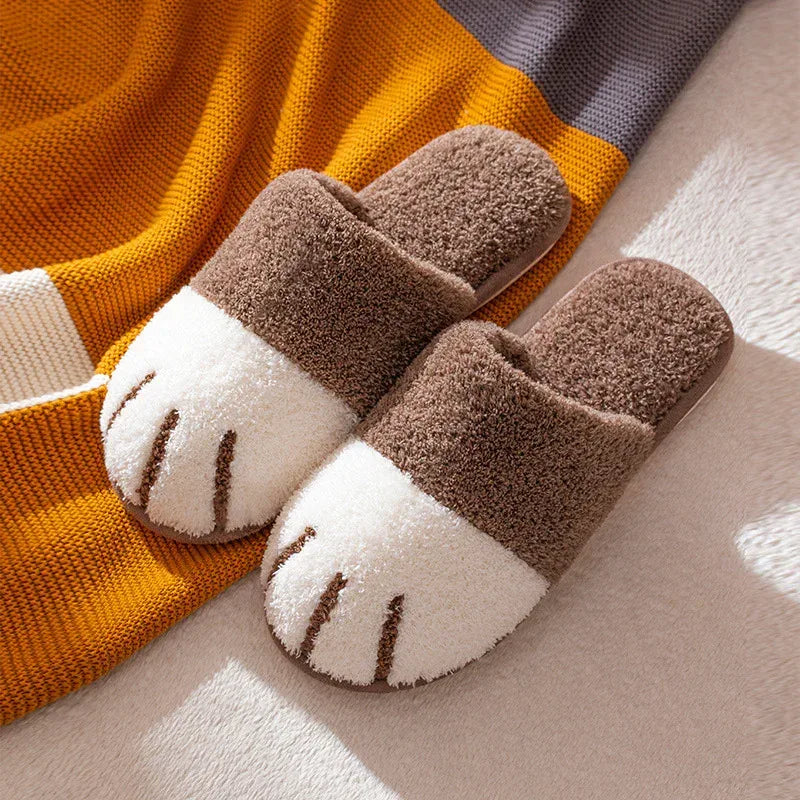 Cat's claw plush slippers - DanaFashionstore