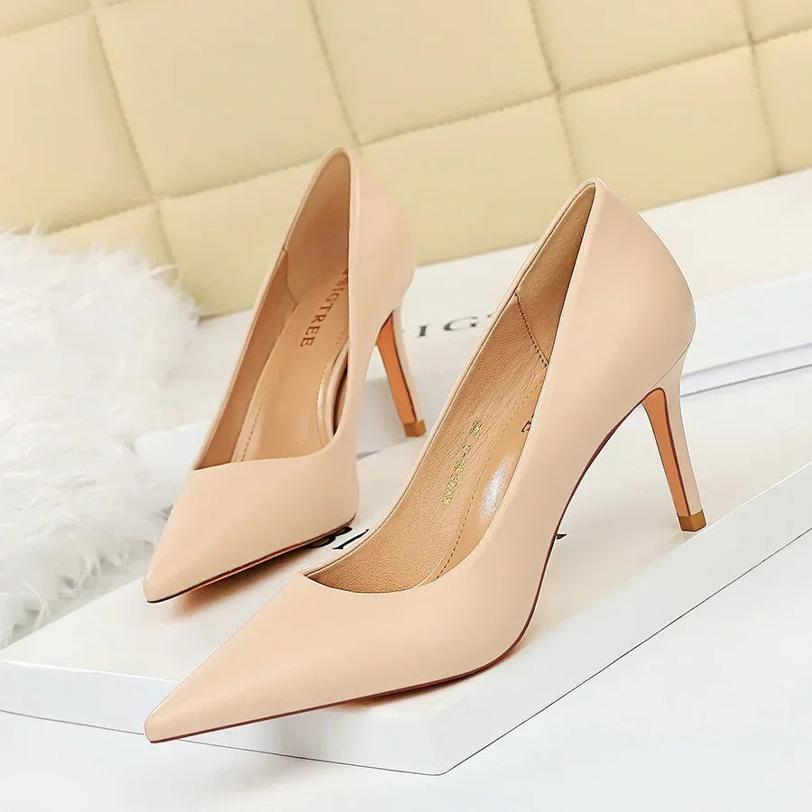 Shallow pointed high heels - DanaFashionstore