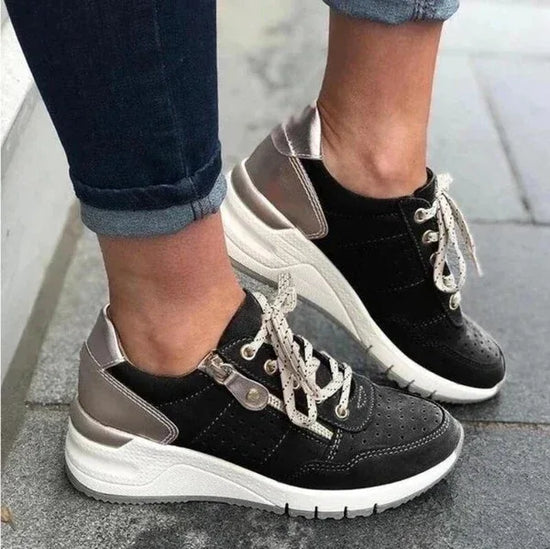 Burnt platform sneakers - DanaFashionstore