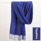 Pure Color Warm Keeping Scarf All-match Cashmere Shawl - DanaFashionstore