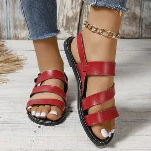 Fashion Round Toe European And American Beach Roman Women's Sandals - DanaFashionstore