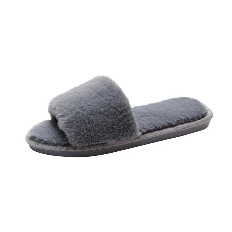 Ladies Fashion New Suede Plush Slippers - DanaFashionstore
