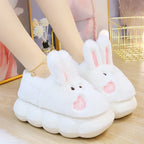 New Rabbit Women's Cute Warm And Non Slip Plush Cotton Slippers - DanaFashionstore
