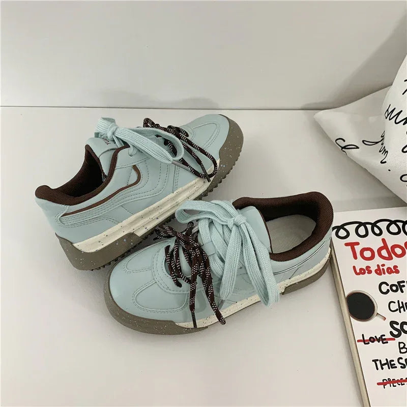 Sports And Leisure Korean Style Versatile Platform Student Sneakers - DanaFashionstore