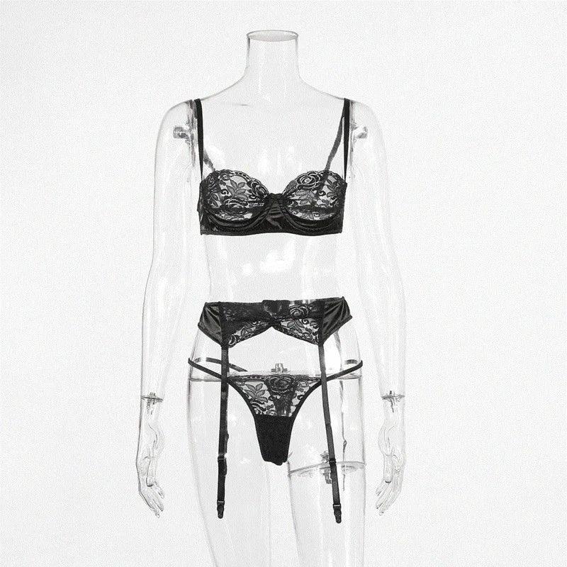 Lace Sexy Perspective Lingerie Set 2026 - Sheer Intimate Wear - DanaFashionstore
