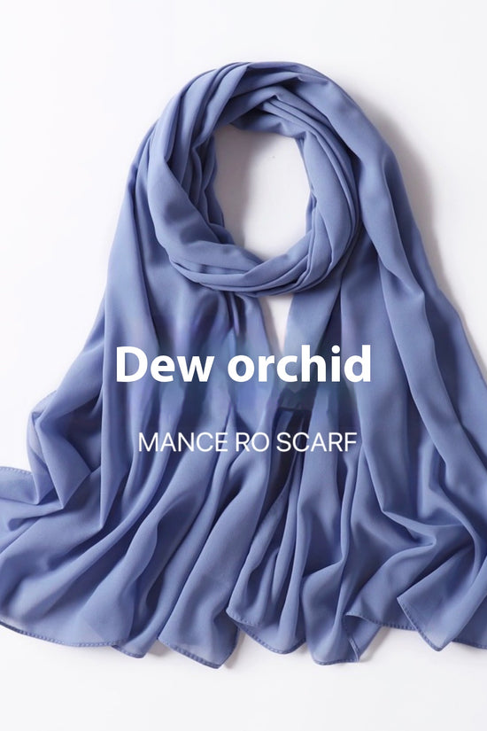 Pure Color Pearl Chiffon Scarf Headcloth Veil Chiffon Scarf