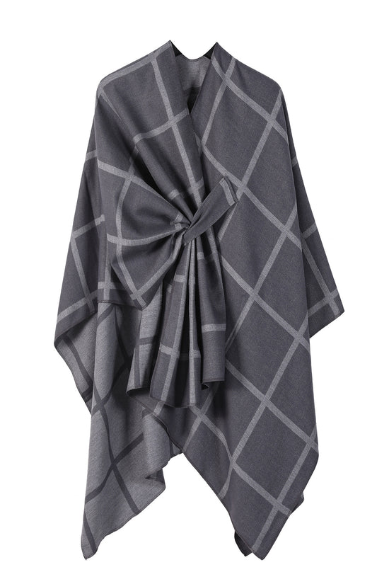 Women's Fashion Gingham Check Warm Scarf