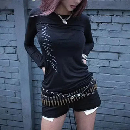 European And American Style Sexy All-matching Slim Long Sleeve Top Women - DanaFashionstore