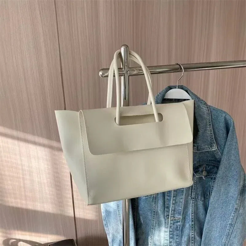 Fashion Women Shoulder Bags Large Capacity Handbags Simple Retro Tote Bags Solid Color Famous Brand High Quality Bags - DanaFashionstore