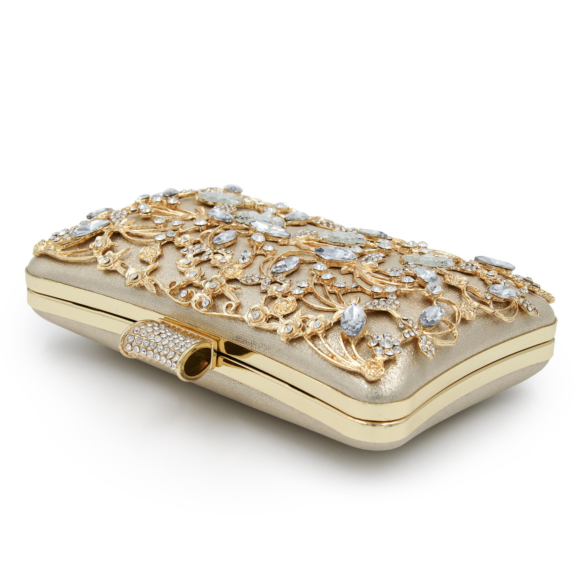 Hollow diamond cheongsam bag rhinestone bag clutch shoulder - Dana Fashion