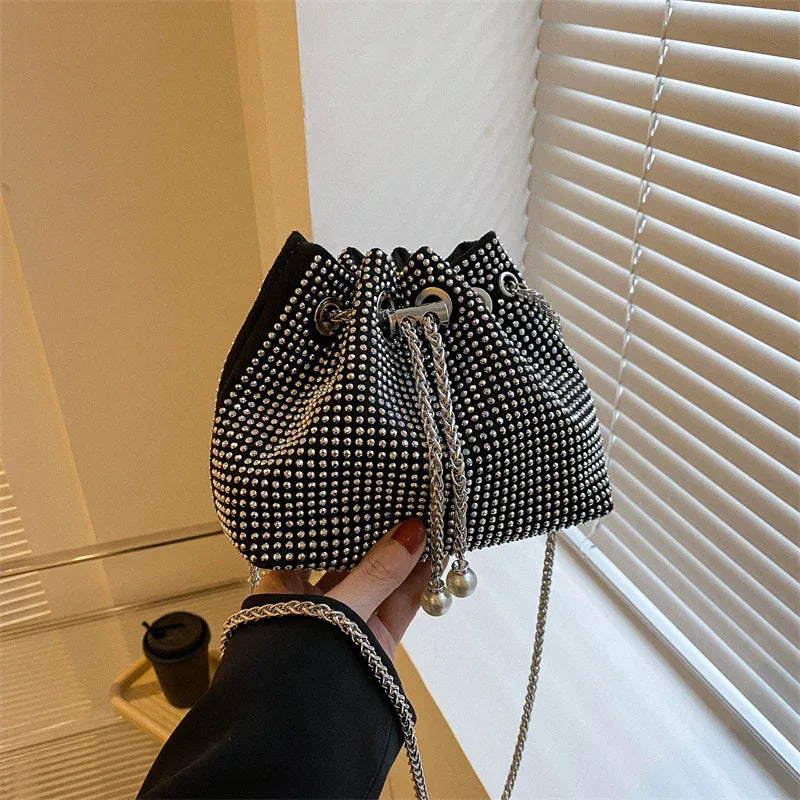 Diamond Drawstring High-grade Chain Crossbody Bag - DanaFashionstore