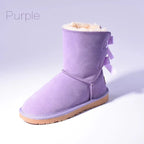 High Quality SALE Women Australia Snow Boots Warm Fur Baileys Bow Boots Women Winter Boots Snow Boots Big Size - DanaFashionstore