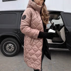 Women's Hooded Zip-Up Long Casual Cotton Coat - DanaFashionstore