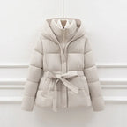 Fashion Personality Short Waist Down Coat 2026 - Women's Winter Jacket - DanaFashionstore