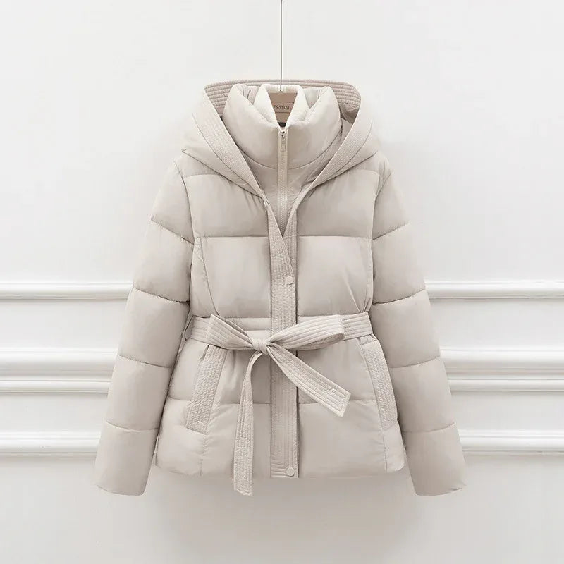 Fashion Personality Short Waist Down Coat 2026 - Women's Winter Jacket - DanaFashionstore