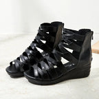 Mother shoes Roman shoes wedge flat sandals - DanaFashionstore