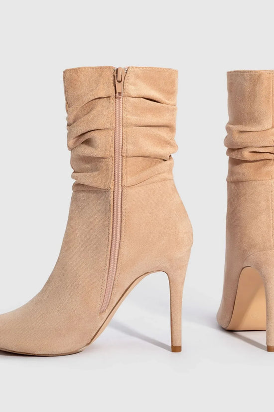 Women's Fashion Suede Pointed High Heels Boots - DanaFashionstore