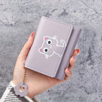 Women's Short Three-fold Cat Girls' Purse - DanaFashionstore