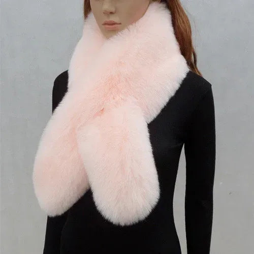 Faux Fur Rabbit Fox Collar Shawl - DanaFashionstore