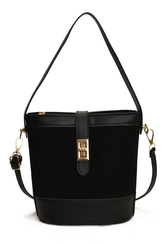 Suede Portable Bucket Bag Retro Crossbody - Dana Fashion