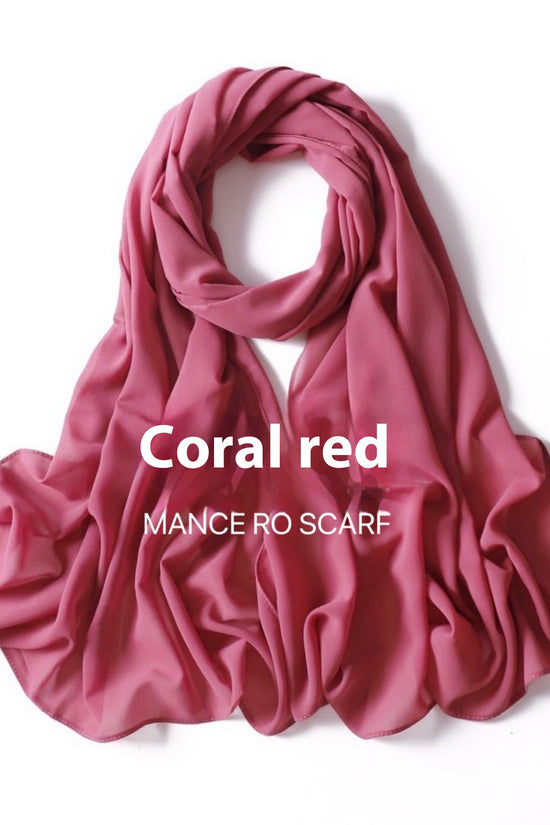 Pure Color Pearl Chiffon Scarf Headcloth Veil Chiffon Scarf