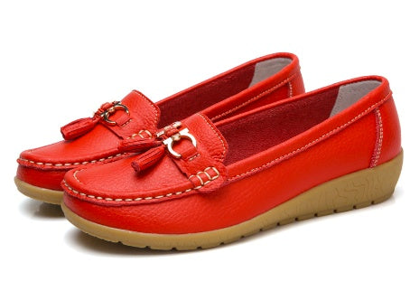 Women's Soft Sole Wedge Beanie Shoes