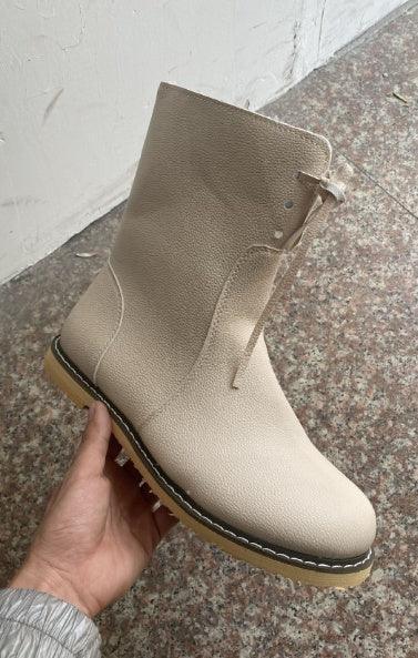 Women'S Boots Comfortable Flat Bottom Martin Boots Versatile Low Boots - DanaFashionstore