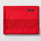 And Winter New Ladies Shawl Monochrome Cashmere Variety Warm Classic Scarf Scarf Scarf - DanaFashionstore