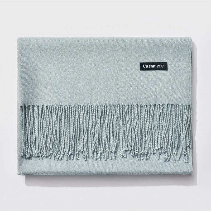 And Winter New Ladies Shawl Monochrome Cashmere Variety Warm Classic Scarf Scarf Scarf - DanaFashionstore