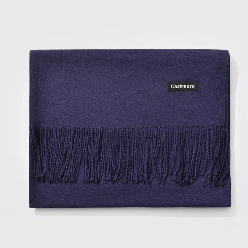 And Winter New Ladies Shawl Monochrome Cashmere Variety Warm Classic Scarf Scarf Scarf - DanaFashionstore