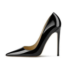 Stiletto High Heels Large Size Cross-border Black Patent Leather Shoes - DanaFashionstore