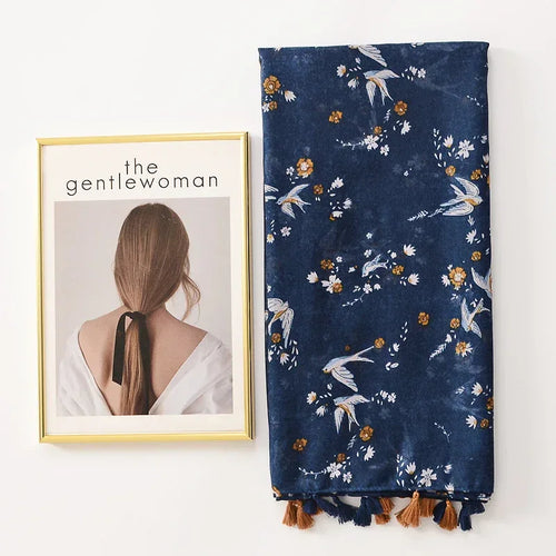 All-matching Tassel Decorative Shawl Cotton And Linen Feel Scarf - DanaFashionstore
