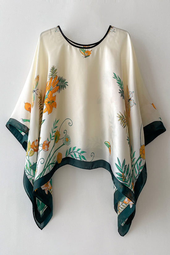 Silk Scarf Artificial Silk Sunscreen Scarf For Women Pullover Shawl