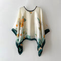 Silk Scarf Artificial Silk Sunscreen Scarf For Women Pullover Shawl - DanaFashionstore