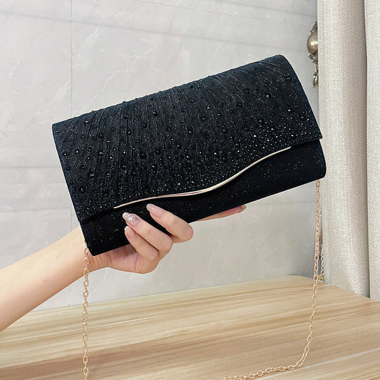 Dinner Clutch Women's New Rhinestone Diamond Dress Garment Bag Fashion Party Banquet - Dana Fashion