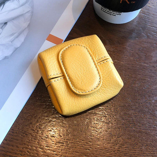 Coin Purse Women's Buckle First Layer Cowhide Coin Purse Key Case Carry Bag - DanaFashionstore
