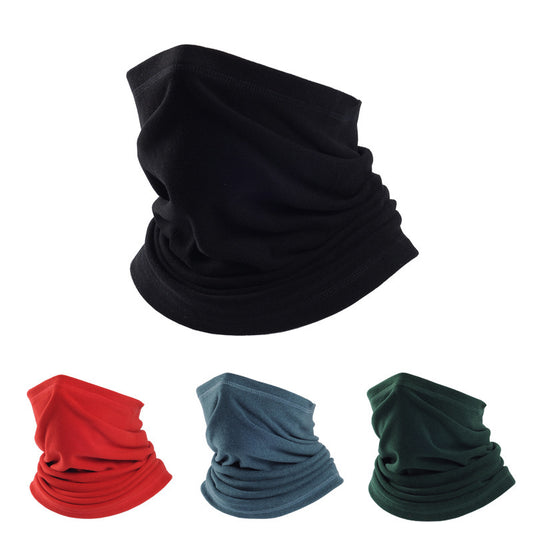 Ski half face cold winter warm hooded scarf