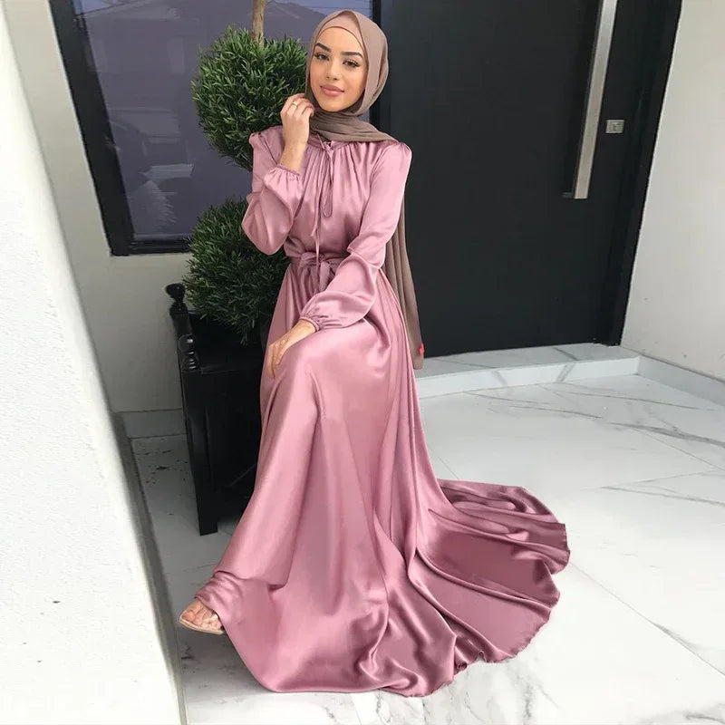 Middle East Saudi Muslim Dress - Elegant Cross-Border Islamic Abaya for Women - DanaFashionstore