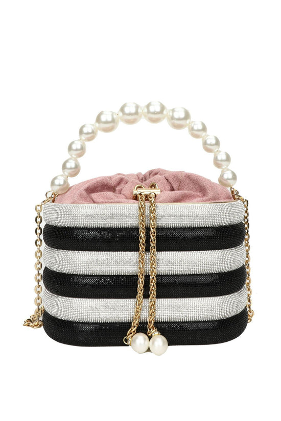 European And American Fashion One-shoulder Ins Women's Crossbody Classic Style Pearl Hand Dinner Bag - Dana Fashion
