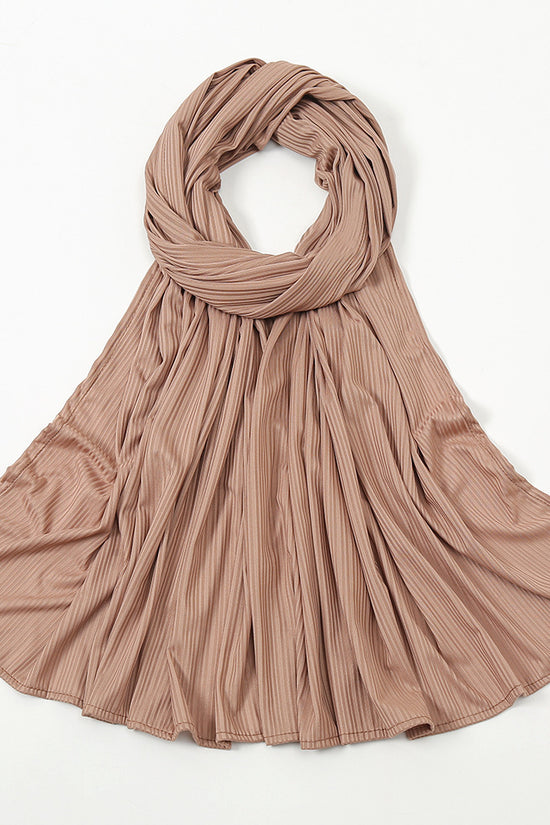 Women's Knitted Thread Cotton Striped Solid Color Scarf