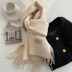 Double-sided Artificial Cashmere Scarf Women's Winter Warm Couple - DanaFashionstore