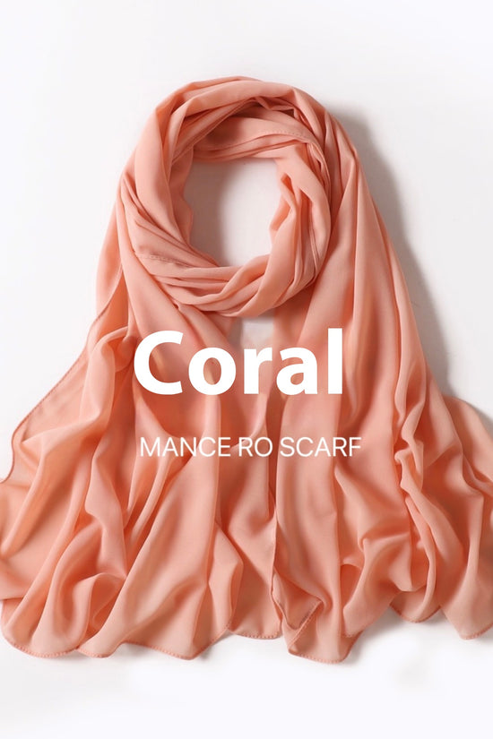 Pure Color Pearl Chiffon Scarf Headcloth Veil Chiffon Scarf