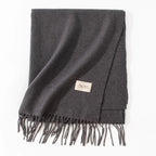 Pure Color Artificial Cashmere Scarf Women's Winter High-grade Shawl - DanaFashionstore