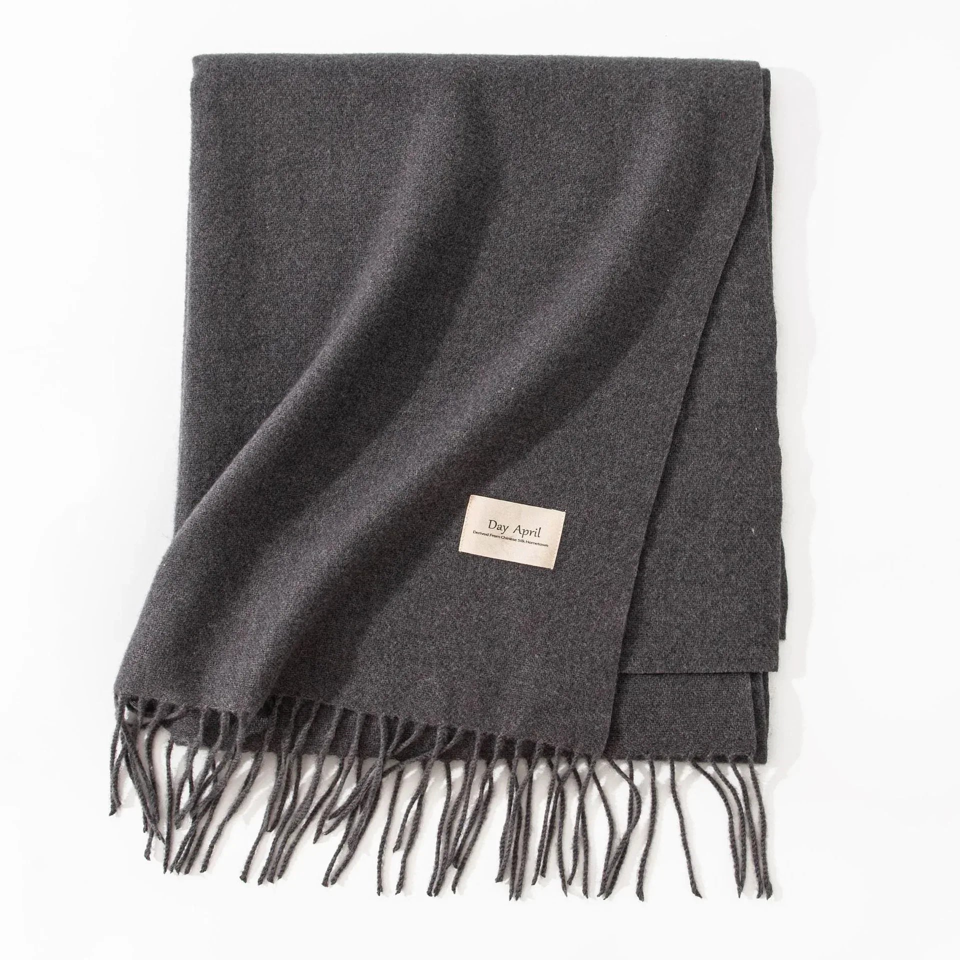 Pure Color Artificial Cashmere Scarf Women's Winter High-grade Shawl - DanaFashionstore