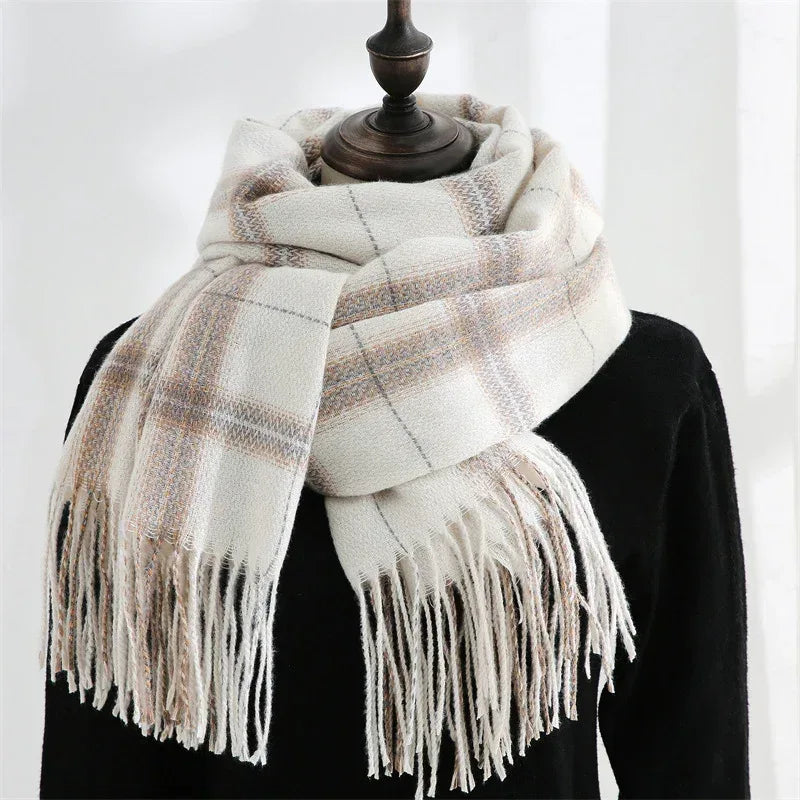 Women's Sweet Tassel Shawl Warm Cashmere Scarf - DanaFashionstore