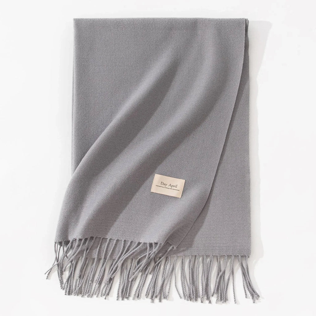 Pure Color Artificial Cashmere Scarf Women's Winter High-grade Shawl - DanaFashionstore