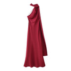 Elegant Satin Ribbon Sling Dress 2026 - Sleeveless Party Dress - DanaFashionstore
