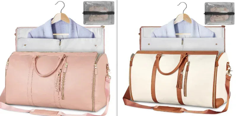 Large Capacity Travel Duffle Bag Women's Handbag Folding Suit Bag Waterproof Clothes Totes - DanaFashionstore