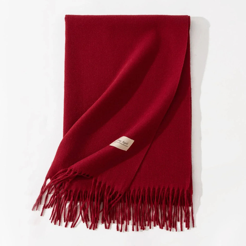 Pure Color Artificial Cashmere Scarf Women's Winter High-grade Shawl - DanaFashionstore