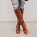 Block heel retro high boots - DanaFashionstore